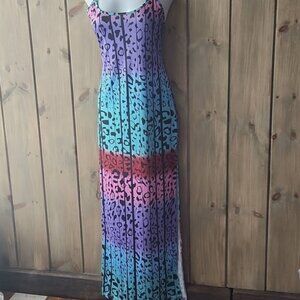 Rainbow Cheetah Print Dress